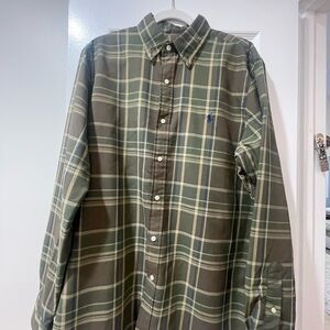 Polo Ralph Lauren Olive Plaid Button-Down Shirt